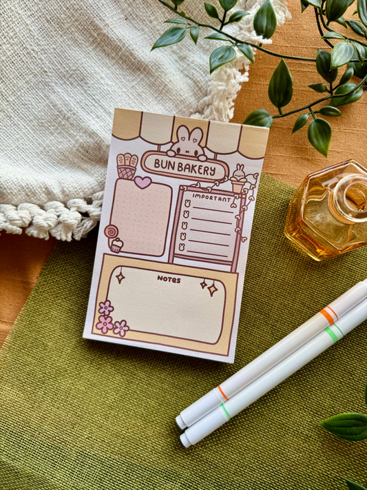 Bun Bakery Memo Pad